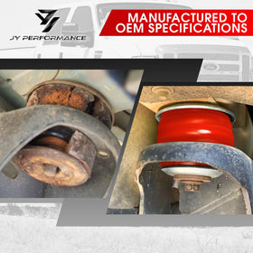 JY PERFORMANCE hardware and components laid out to show included fasteners for straightforward installation