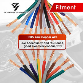 JY PERFORMANCE harness routed in an engine bay to simplify wiring during installation