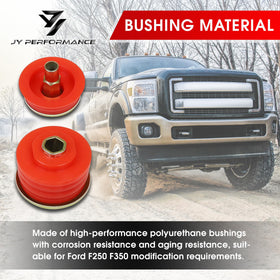 JY PERFORMANCE installed bushing on truck frame demonstrating improved body stability and quieter ride