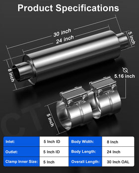 JY PERFORMANCE muffler installed on truck demonstrating reduced cabin resonance