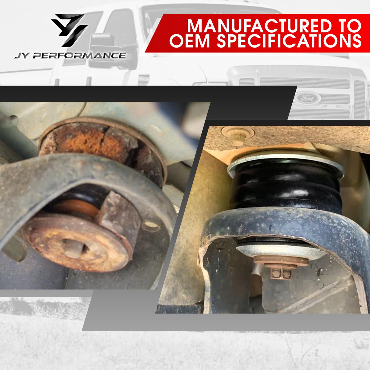 JY PERFORMANCE steel sleeve detail illustrating alignment and strength benefits