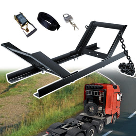 JY PERFORMANCE lifestyle shot of truck on highway with mounted spare rack