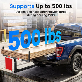 JY PERFORMANCE mounted on a short-bed truck demonstrating extended cargo capacity