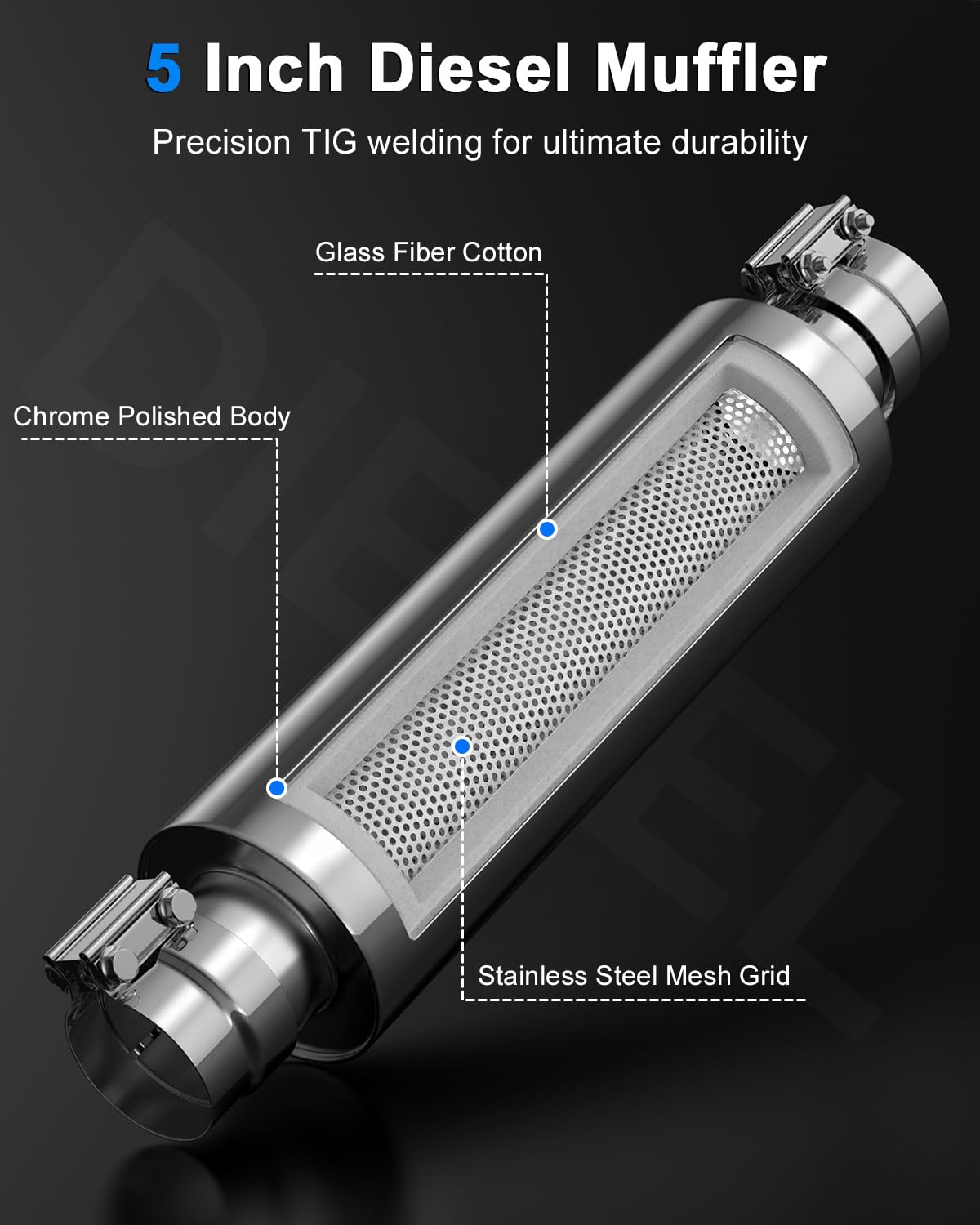 JY PERFORMANCE polished body detail highlighting corrosion resistance and finish