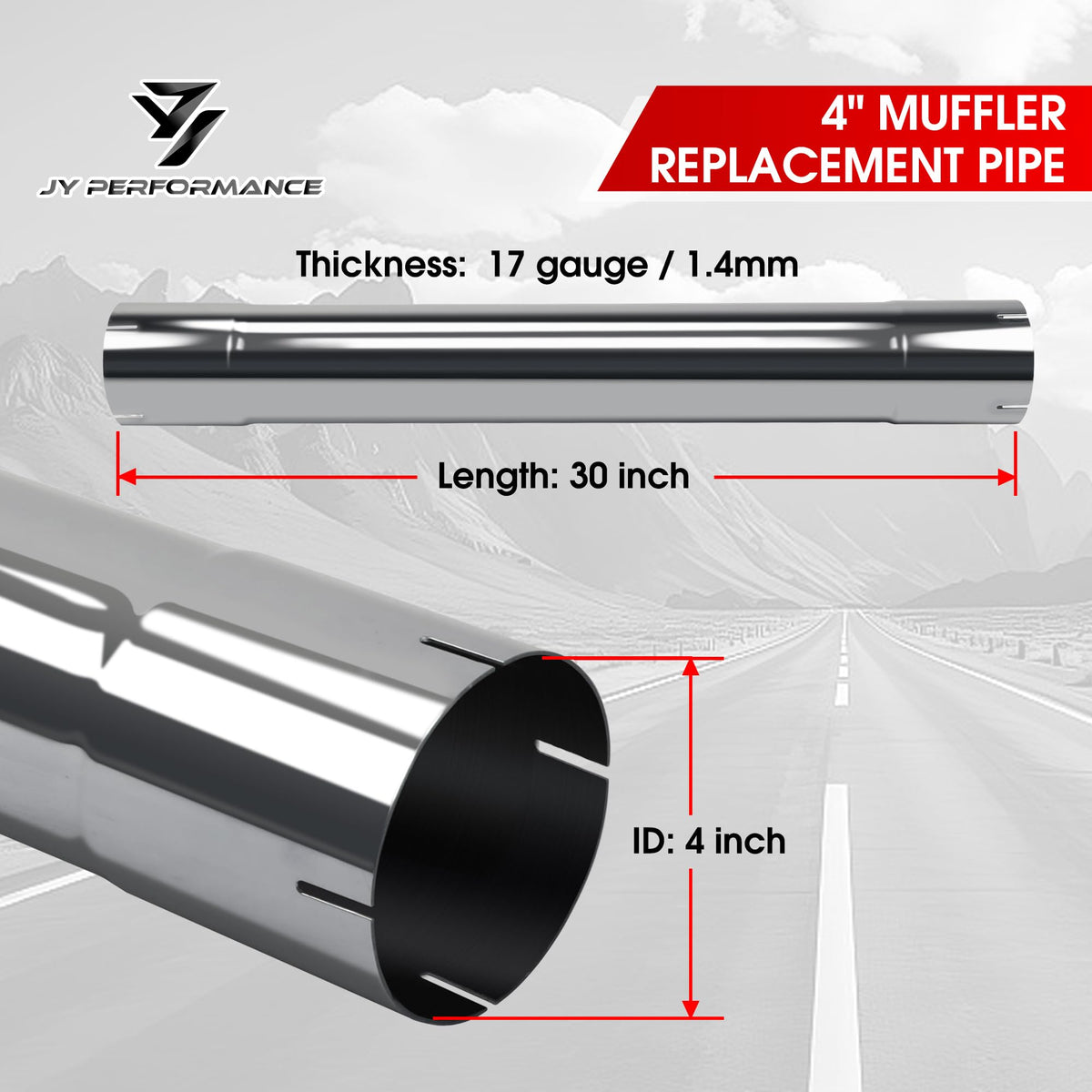 JY PERFORMANCE polished surface close-up highlighting corrosion resistance