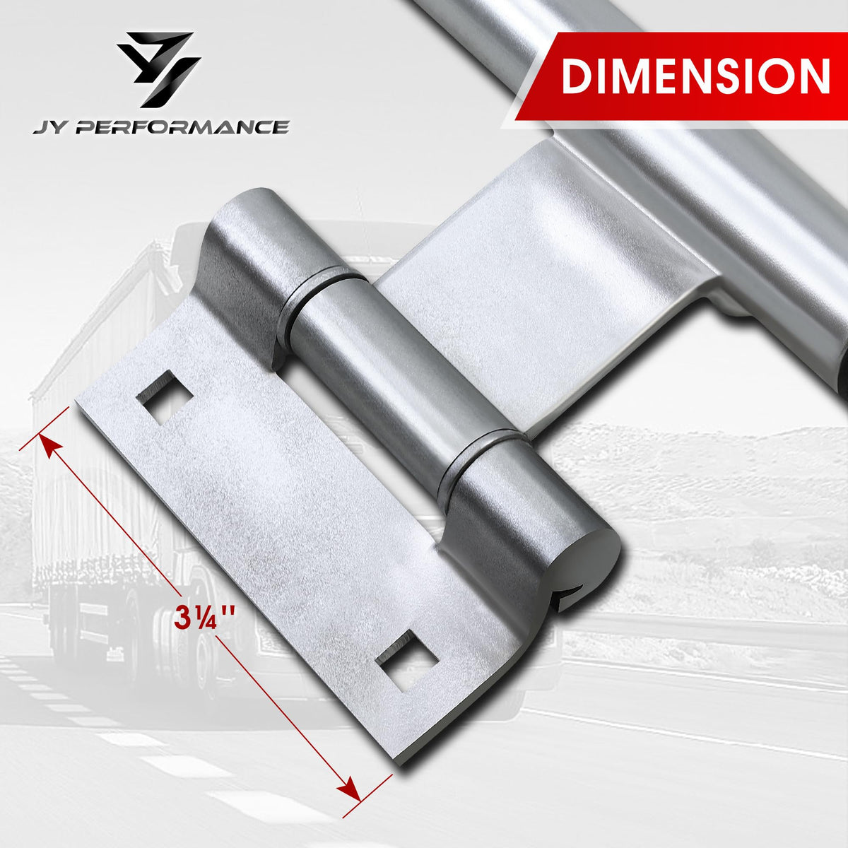 JY PERFORMANCE rubber handle detail for improved grip and easier door operation