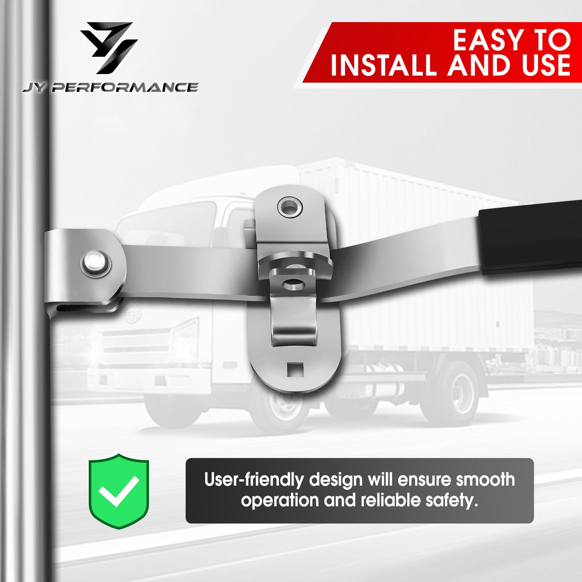 JY PERFORMANCE cam bar next to ruler showing 36-inch scale for correct sizing