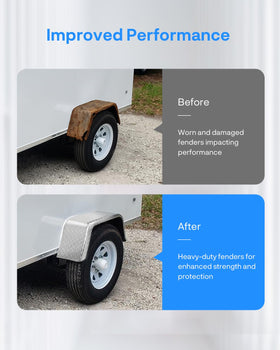 JY PERFORMANCE side profile installed on trailer illustrating coverage benefit