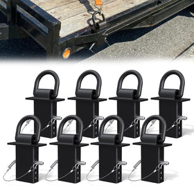 JY PERFORMANCE front view of stake pocket D-ring showing robust shape and secure anchoring benefit
