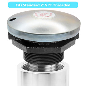JYINCPED close-up of 2-inch threaded neck for reliable fit and strength