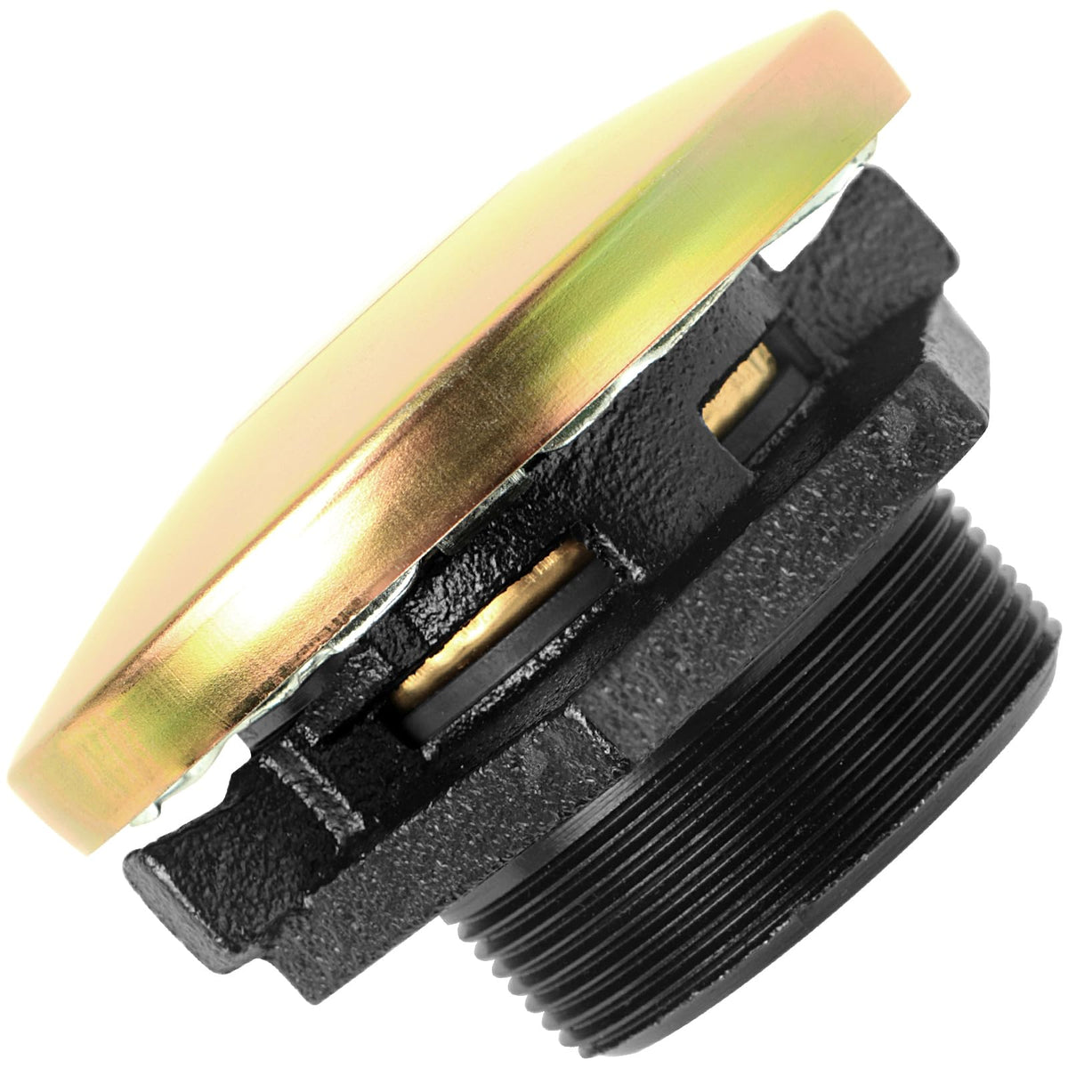 JYINCPED front view of vented transfer tank cap showing secure seal and robust build