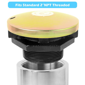 JYINCPED close-up of 2-inch threaded neck for easy fitment and reliable mounting