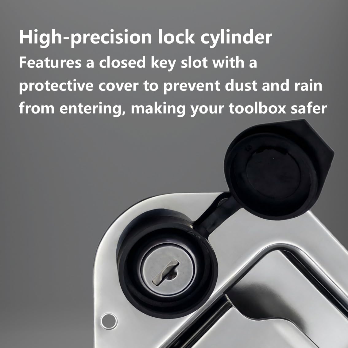 Jynprosper gasket seal detail showing covered keyhole and improved weather resistance
