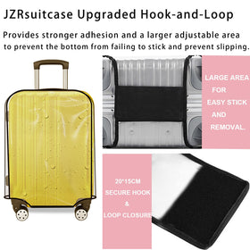 JZRSuitcase right-side handle opening visible through clear cover for easy access benefit