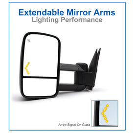 JZSUPER arrow signal illuminated on mirror improving turn visibility