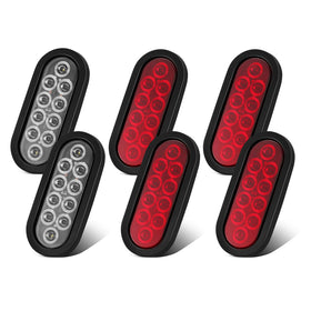 JZYZQBX front oval tail light showing bright output and clear lens