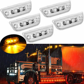 JZYZQBX front view of five amber cab lights showing clean styling and improved visibility