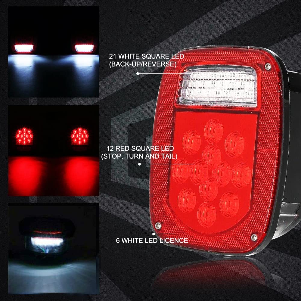 JZYZQBX close-up of 39 LED layout highlighting bright, efficient light output