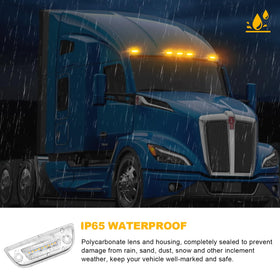 JZYZQBX side profile flush mounted on truck roof for low-profile appearance and protection