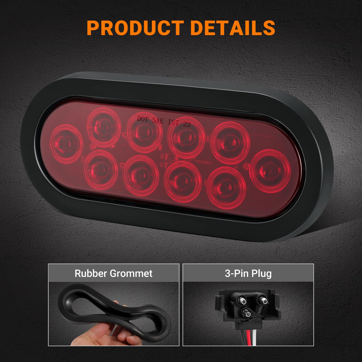 JZYZQBX white reverse light active to improve backing visibility