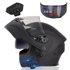 JZZLSJT helmet front view showing full-face protection and DOT-approved safety