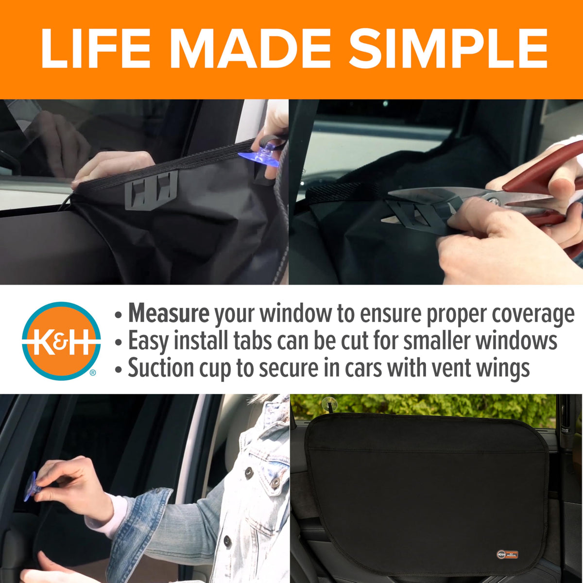 K&H being wiped clean with cloth showing easy-to-clean surface benefit