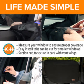 K&H being wiped clean with cloth showing easy-to-clean surface benefit