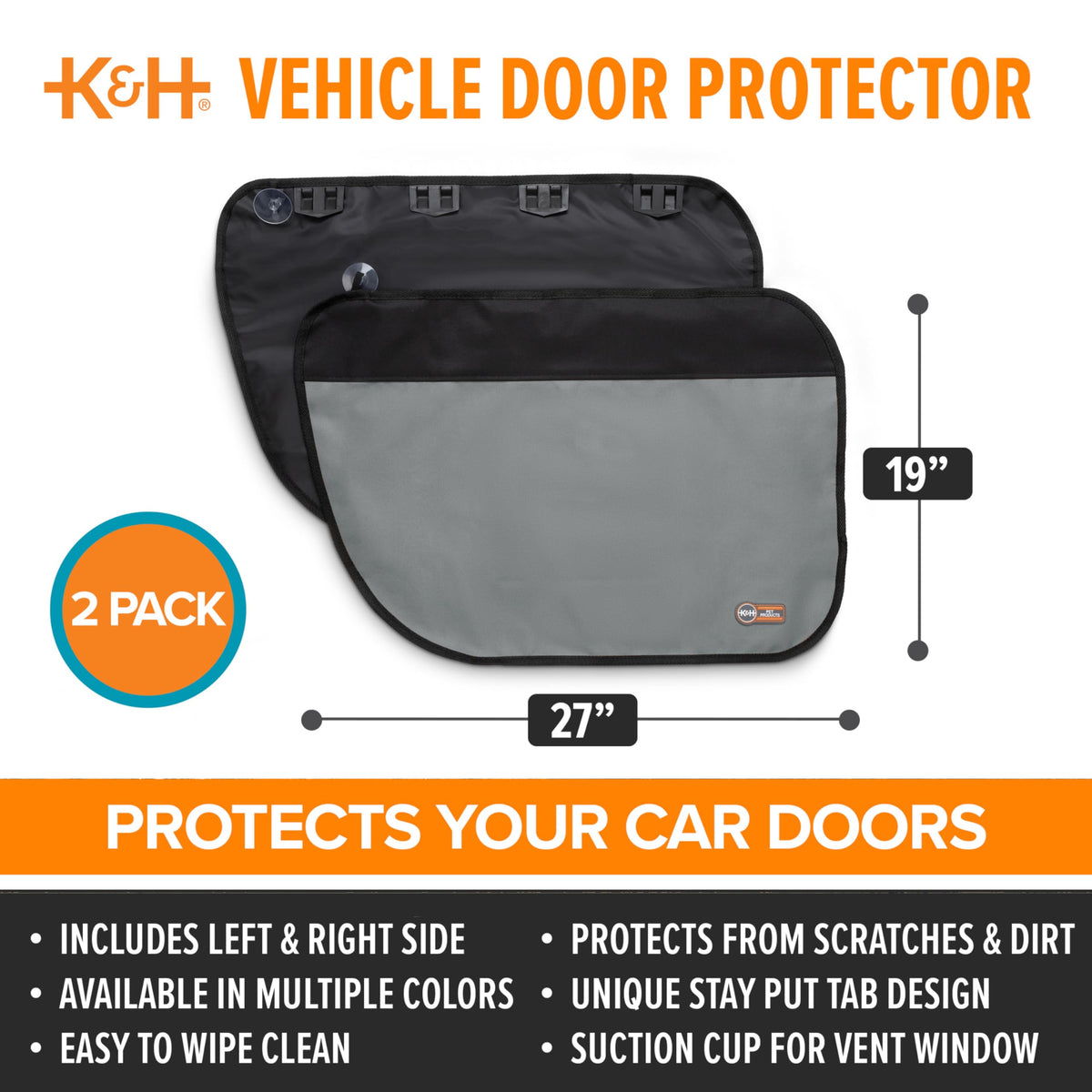 K&H mounted on right door showing stay tabs securing protector benefit