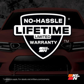 BMW driving scene with K&N filter implied performance benefit during everyday use