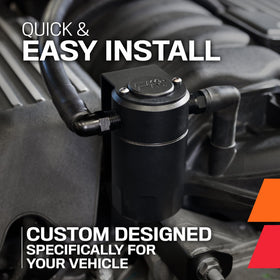 K&N installed under-hood AOS protecting the intake and performance