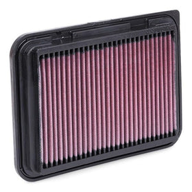 K&N filter installed in engine bay demonstrating quick swap benefit