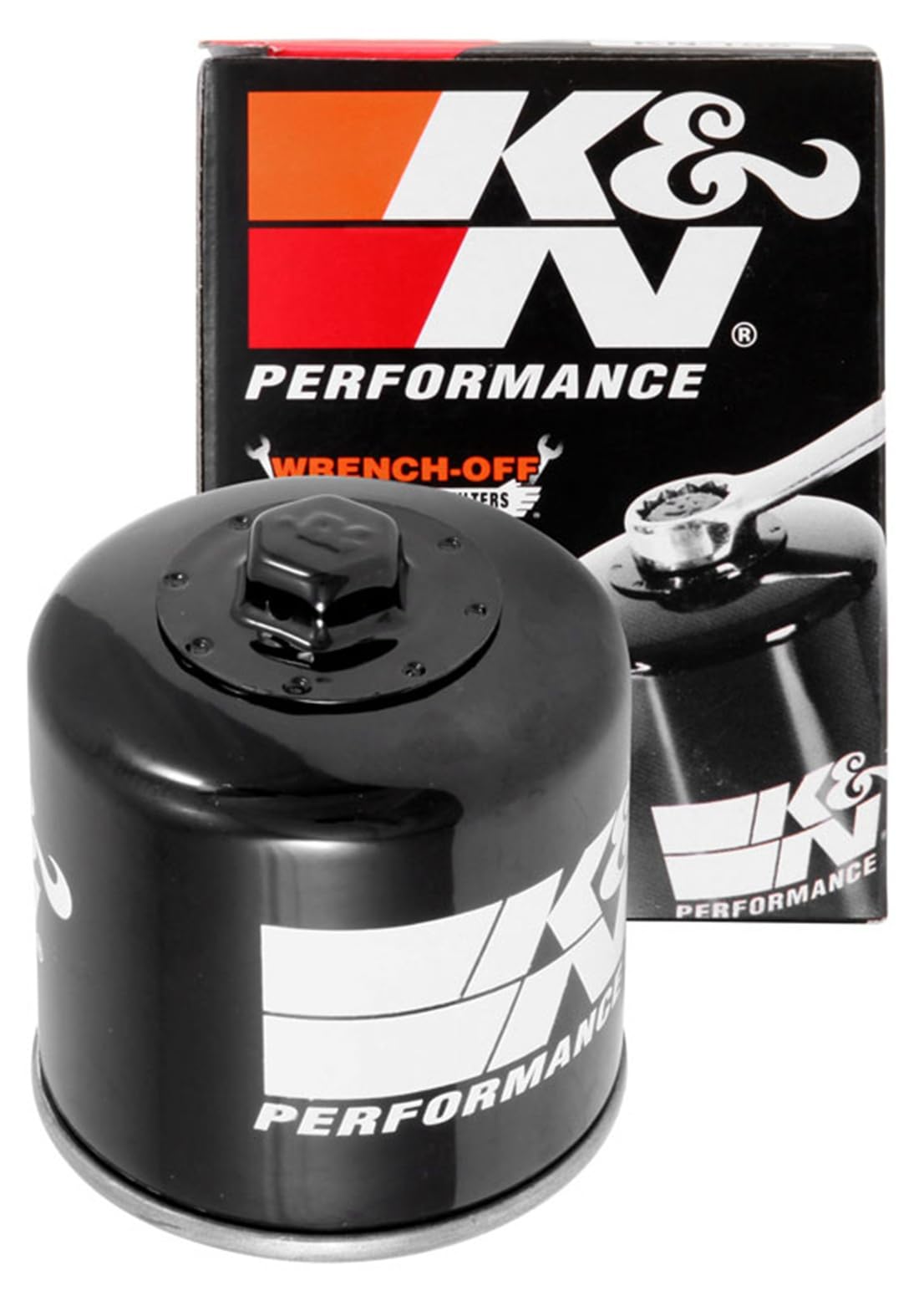 K&N KN-177 front view showing filter body and label, highlighting durability