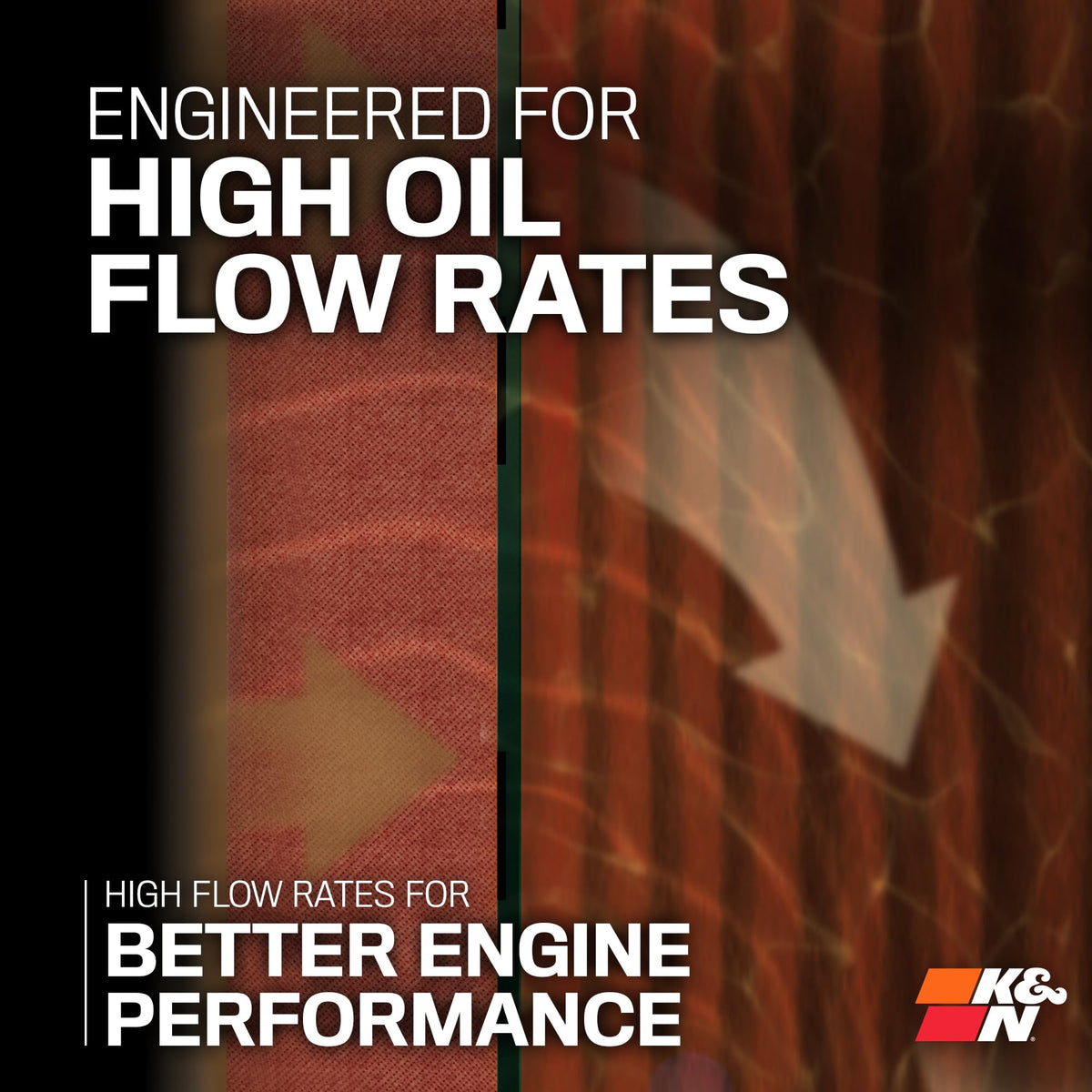 K&N KN-202 installed on motorcycle oil filter flange showing compatibility and fit