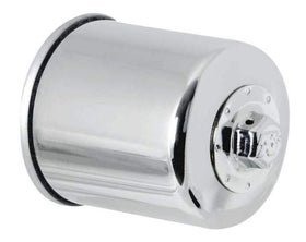 K&N KN-303C front view showing durable canister and mounting flange for easy fit