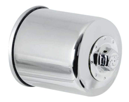 K&N KN-303C front view showing durable canister and mounting flange for easy fit