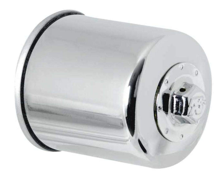 K&N KN-303C front view showing durable canister and mounting flange for easy fit