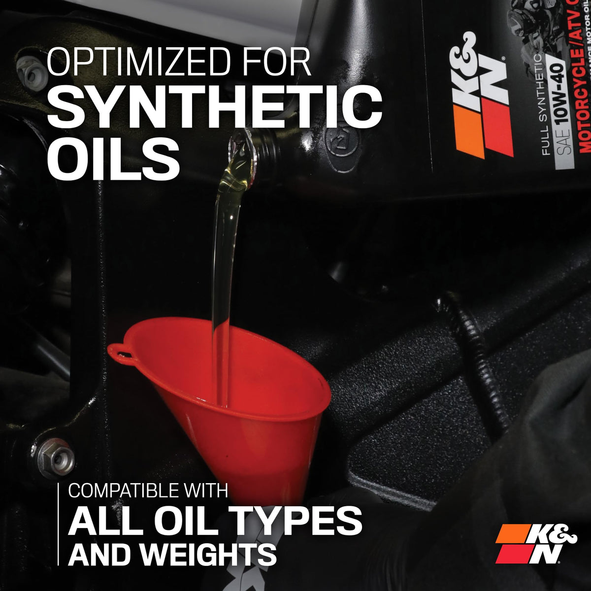 K&N in workshop lifestyle scene showing easy serviceability and professional use