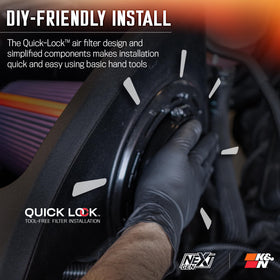 K&N equipped truck cruising on road demonstrating enhanced acceleration feel