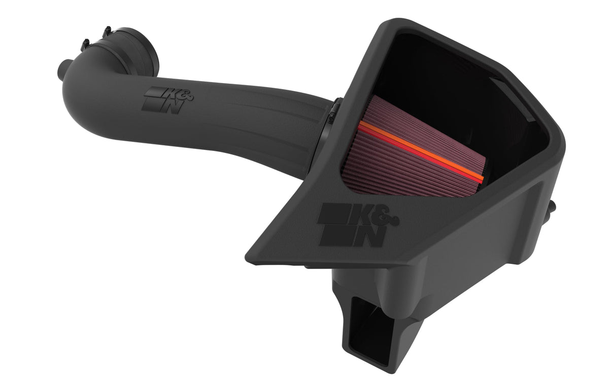 K&N front view of NextGen intake showcasing finished fit and style