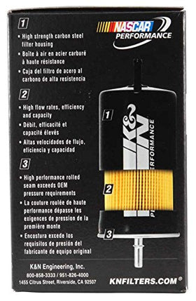 K&N PF-1100 packaging and components ready for straightforward replacement