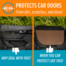 Detail of K&H stay tabs and suction cups showing secure attachment points