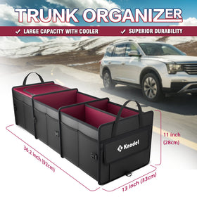 K KNODEL close-up of insulated cooler lining demonstrating leakproof protection