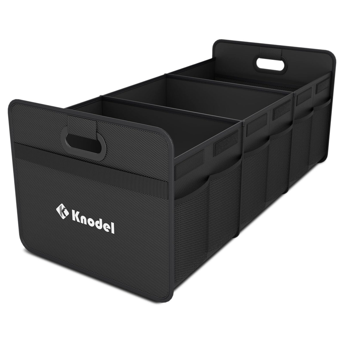 K KNODEL front view showing organized three compartments and easy access