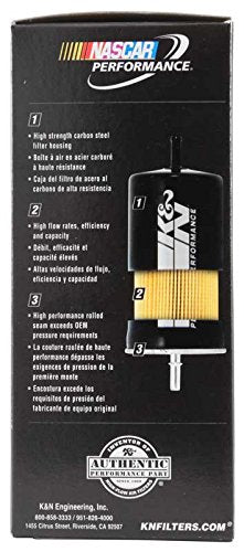 K&N PF-2200 connection ports closeup showing secure fittings and leak resistance