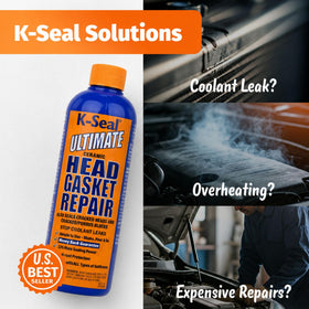 K-Seal ST3501 bottle next to a tape measure showing 16 oz scale