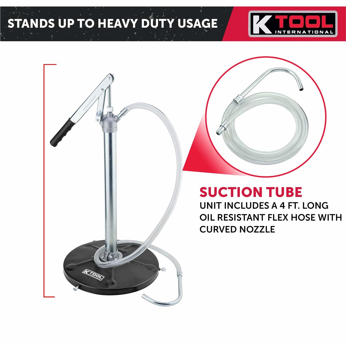 K Tool International size comparison showing lightweight 6.08 lb portability advantage