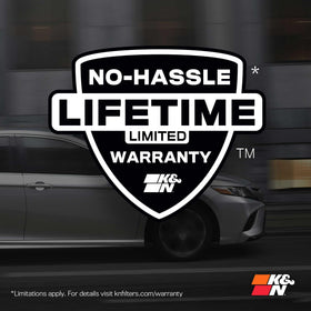 K&N cabin filter texture detail showing durable media and long-life benefit