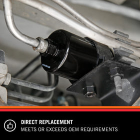 K&N PF-2500 installed in engine bay showing secure fit and system protection