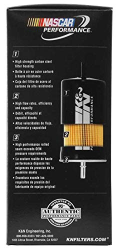 K&N PF-2500 boxed packaging emphasizing single-unit retail readiness