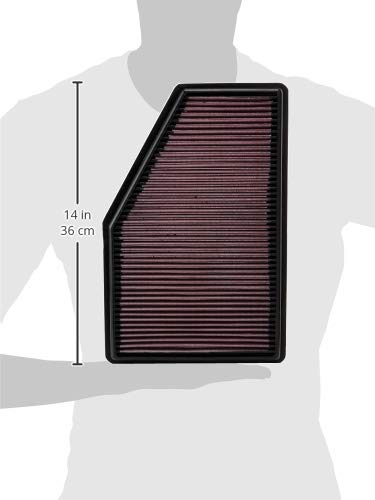 K&N side profile showing seal edge for correct fit and engine protection